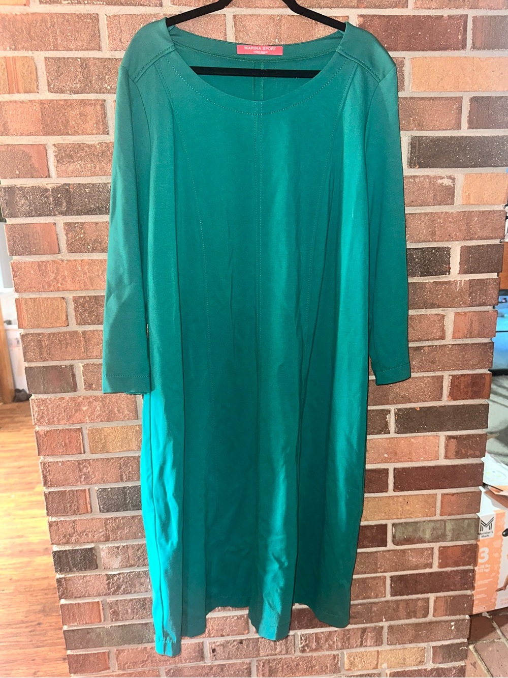 🌟MARINA RINALDI   Sport Jersey Dress Green Size  XXL